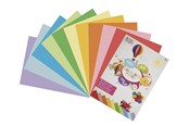 Blöcke, Formulare und Notizbücher - Creative Craft Group A4 pad w. 40 sheets ass. colored paper - CR0028/GE