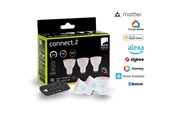 Smart-Home - EGLO GU10 LED-Z MATTER RGB/CCT 4.9W 420lm opal 3-pack w/remote control - 110398