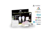 Smart-Home - EGLO E27 LED-Z MATTER A60 RGB/CCT 11W 1300lm opal 2-pack w/switch - 110418