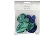 Hobby-Zubehör - SCANSEASON Balloon 8 pcs. 23 cm. Blue metallic mix - 100284-1