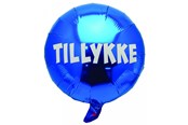 Hobby-Zubehör - SCANSEASON Folieballon 35 cm. Blå/Tillykke - 253015