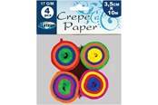Hobby-Zubehör - CENTRUM Crepe paper in roll. 4 rolls ass.3.5cm*10M - 80314