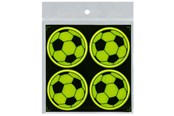 Papier, Fotopapier und Etiketten - CENTRUM Reflective stickers 4 pcs. ø50mm. Footballs - 80383