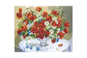 Hobby-Zubehör - CENTRUM Diamond Painting 40*50cm. FLOWERS - 80905