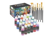 Hobby-Zubehör - Creative Craft Group Acrylic paint. 24 * 59ml + 12 brushes - AR0765/GE