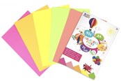 Papier, Fotopapier und Etiketten - Creative Craft Group Copy paper A4 FLOUR 75g. 40 sheets ass. - CR0009/GE