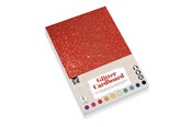 Hobby-Zubehör - Creative Craft Group Cardboard A4 Glitter 200g 10 sheets ass. - CR0042/GE