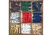 Hobby-Zubehör - Creative Craft Group Clothes peg mini 54 pcs. ass. - CR8035/GE