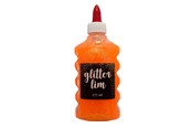 Hobby-Zubehör - Hobby Mate Glitter Glue Pastel ORANGE 177 ml - LIM08