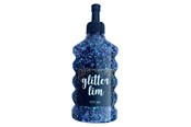 Hobby-Zubehör - Hobby Mate Glitter glue coarse glitter Black w. Blue - Lim65