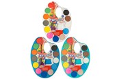 Spielzeug - Creative Craft Group Coloring tray palette with 12 colors and brush - 100019