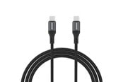 USB Kabel - Dudao L3CC USB-C - USB-C 60W 2m Braided Cable - Black - 6976625333066