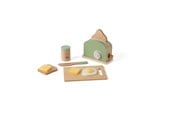 Spielküche & Zubehör - Dantoy Toaster set wood in gift box 9 pcs - 5701