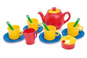 Spielküche & Zubehör - Dantoy Tea set in net L:19 cm 17 pcs - 4382