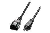 Stromkabel (Extern) - Lindy - power extension cable - IEC 60320 C5 to IEC 60320 C14 - 1 m - 30340