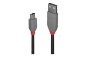 USB Kabel - Lindy Anthra Line - USB cable - USB to mini-USB Type B - 1 m - 36722