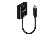 Display Kabel - Lindy - video adapter - 24 pin USB-C to DisplayPort - 21 cm - 43269