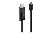 Display Kabel - Lindy - video adapter cable - 24 pin USB-C to DisplayPort - 1 m - 43341