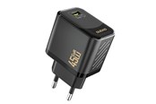 Handys - Adapter und Ladegeräte - Dudao A28 45W GaN USB-C Wall Charger - Black - 6976625334254
