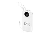 Powerbank (Akku) - Dudao K13Pro 20000mAh Powerbank with Built-in Cable - White - 20000 mAh - 6977196682348
