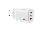 Handys - Adapter und Ladegeräte - Verbatim Essentials GaN Charger 65W EU plug White - 32353
