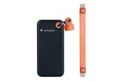 SSD - Verbatim Pocket SSD - 2TB - USB 3.2 Gen 2 - Schwarz / Orange - 32193