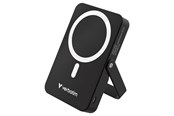 Powerbank (Akku) - Verbatim Charge 'n' Go wireless power bank - magnetic with stand - Li-pol - 24 pin USB-C - 20 Watt Powerbank (Akku) - schwarz - 10000 mAh - 32264