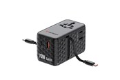 Handys - Adapter und Ladegeräte - Verbatim 70W 2C Retractable Universal Travel Adapt - 30186