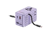Handys - Adapter und Ladegeräte - Verbatim Charge ’n’ Travel 70W 2C retractable Universal Travel Adapter - Purple - 30188