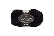 Garn & Zubehör - Creativ Company - Cotton yarn Size 8/8 L: 80-85 M Black - 50gr. - 461310
