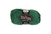 Garn & Zubehör - Creativ Company - Cotton yarn Size 8/8 L: 80-85 M Dark green - 50gr. - 461290