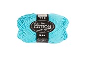 Garn & Zubehör - Creativ Company - Cotton yarn Size 8/8 L: 80-85 M Turquoise - 50gr. - 461120