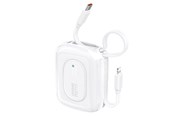 Powerbank (Akku) - Dudao K32 22.5W 10000 mAh Powerbank with Built-in USB-C/ Lightning Cable - White - 10000 mAh - 6977196682034