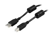 USB Kabel - Deltaco - USB cable - USB to USB Type B - 5 m - USB-250FS