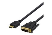Display Kabel - Deltaco HDMI-116D - adapter cable - HDMI / DVI - 7 m - HDMI-116D