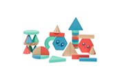Baby Spielzeug - BS Toys Wooden Building Blocks - 38pcs. - GA521
