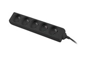 Stromkabel (Extern) - Lanberg - power strip - 2500 Watt - PS0-05E-0100-IEC-BK