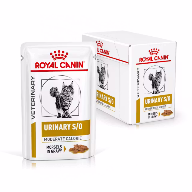 Katzen - Royal Canin Urinary S/O Moderate Calorie Morsels In Gravy 85g (12-Pack) - 9003579010228