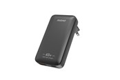 Handys - Adapter und Ladegeräte - Dudao A65Q 65W GaN Travel Wall Charger USB-A / USB-C PD Ultra-Thin EU / US - Black - 6976625333868