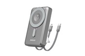 Powerbank (Akku) - Dudao K29 10000mAh PD 20W MagSafe Power Bank with Metal Case Stand and Built-in USB-C/ Lightning Cables - Gray Powerbank (Akku) - Grau - 10000 mAh - 6977196680245