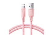 USB Kabel - Joyroom Multi-Color Series S-A34 USB-A / Lightning 3A cable 1m - pink - 6941237110510