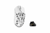 Maus - WLMouse Beast X Pro (Solid Side + Omron) / Wireless 8K / Magnesium - Gaming Maus (Weiß) - MPRO-SHIXIN-WHITE-O