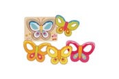 Puzzle - Goki Wooden Layered Puzzle Butterfly 5 pcs. Holz - 57305