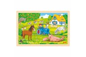 Puzzle - Goki Wooden Puzzle Farm 24 pcs. Holz - 57317