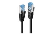 Netzwerk - Kabel - Lindy Cat.6A S/FTP TPE Network Cable - 0.3m - Schwarz - 0.3m - 47410