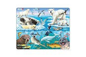 Puzzle - Selecta Play - Larsen Jigsaw Puzzle Animals - Arctic Animals 75 pcs. - LA-FH11