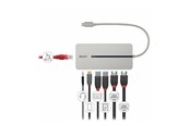 Dockingstationen - Lindy - docking station - USB-C 3.2 - 2 x HDMI - 1GbE - 43360