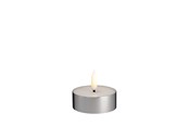 Einrichtung - Moods & More LED Melted tealight - Metal silver finish - M12-MS063025