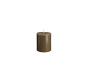Einrichtung - Moods & More LED pillar candle - Dark sand - 74x100 mm - M30-DS074100