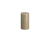 Einrichtung - Moods & More LED pillar candle - Kit grey - 74x150 mm - M30-KG074150